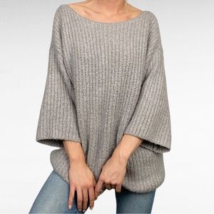 LOFT Outlet Lounge | Smokey Muted Mauve Snuggly Soft Chunky Oversized Sweater